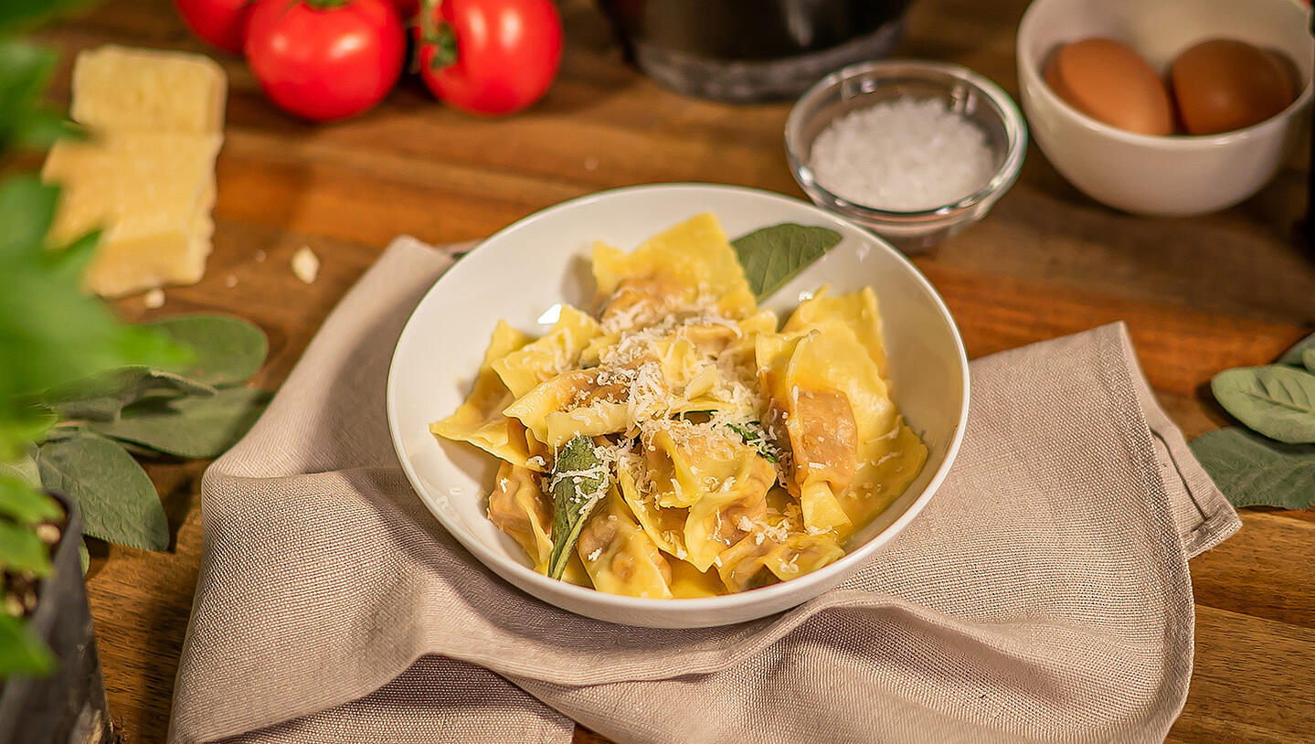 Agnolotti Stuffed with Ground Beef 
