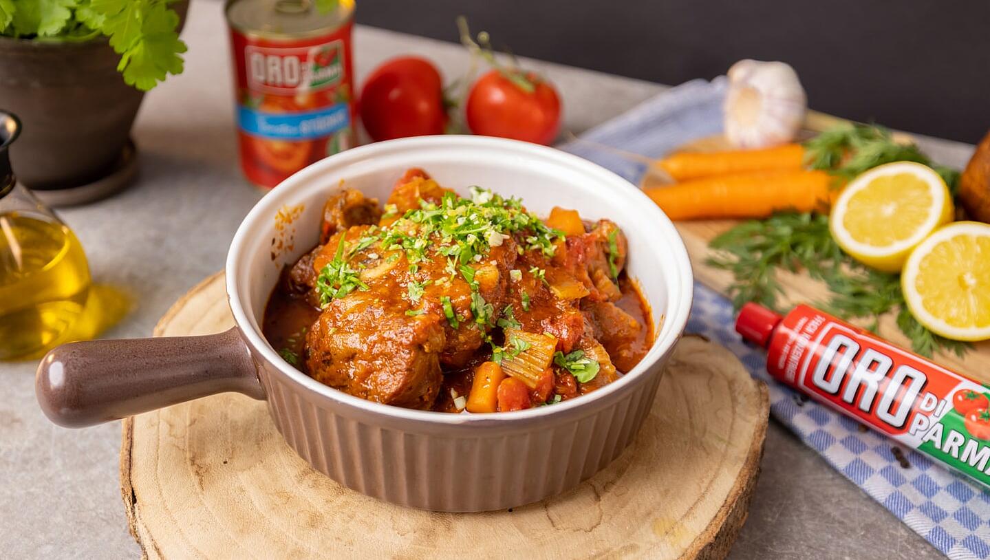Ossobuco alla milanese with gremolata