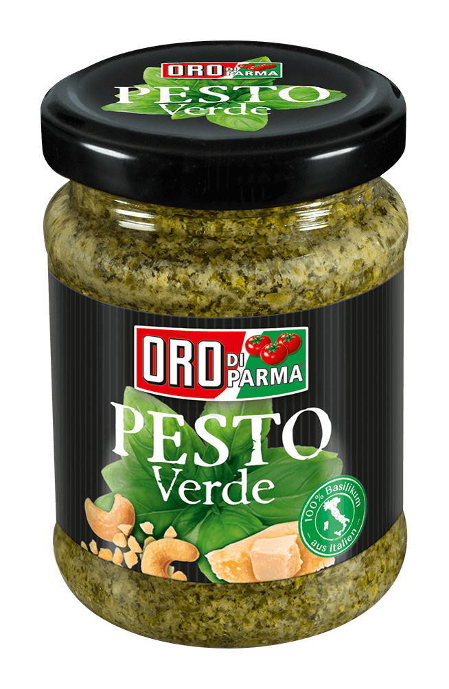 Pesto verde from ORO d´Italia in a 156ml glass.
